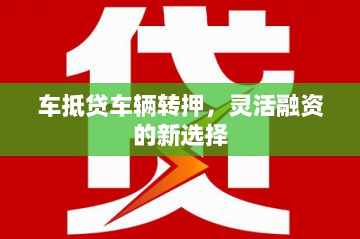 潮南车抵贷车辆转押，灵活融资的新选择