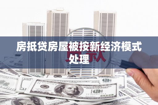 册亨房抵贷房屋被按新经济模式处理