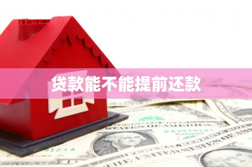 林口贷款能不能提前还款