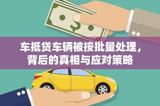 新巴尔虎右旗车抵贷车辆被按批量处理，背后的真相与应对策略