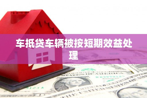 亳州车抵贷车辆被按短期效益处理