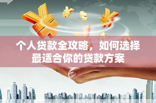 陆川个人贷款全攻略，如何选择最适合你的贷款方案