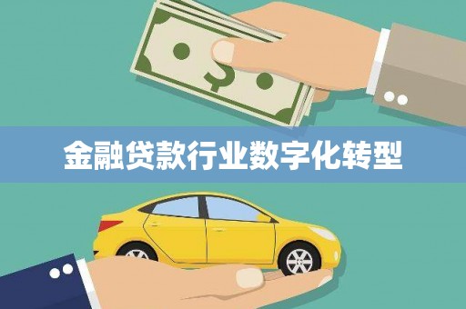 南长金融贷款行业数字化转型