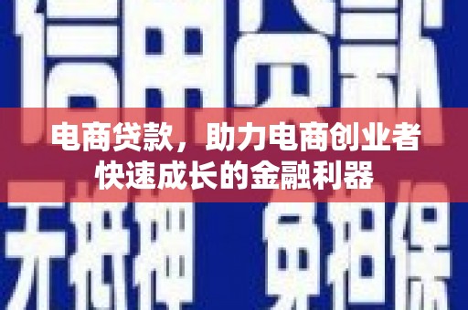 陇县电商贷款，助力电商创业者快速成长的金融利器
