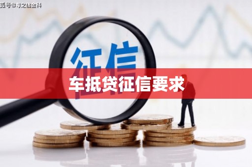 中站车抵贷征信要求