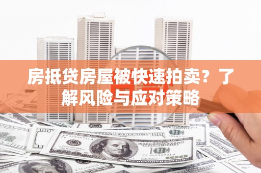 永顺房抵贷房屋被快速拍卖？了解风险与应对策略