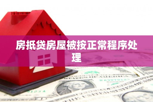 新林房抵贷房屋被按正常程序处理