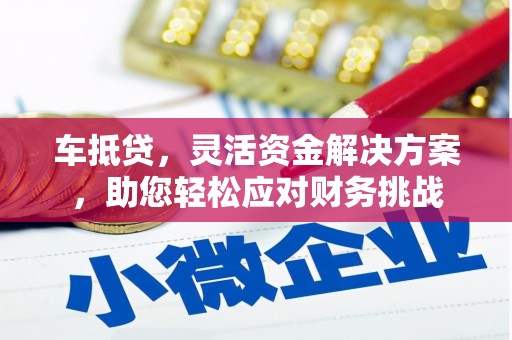 呼兰车抵贷，灵活资金解决方案，助您轻松应对财务挑战