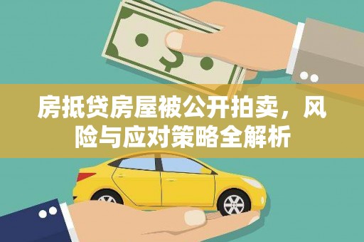 江安房抵贷房屋被公开拍卖，风险与应对策略全解析