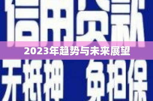 靖西2023年趋势与未来展望