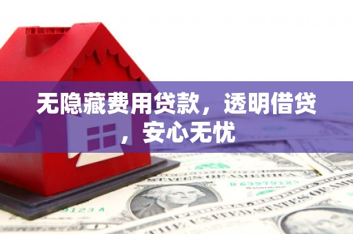 红原无隐藏费用贷款，透明借贷，安心无忧