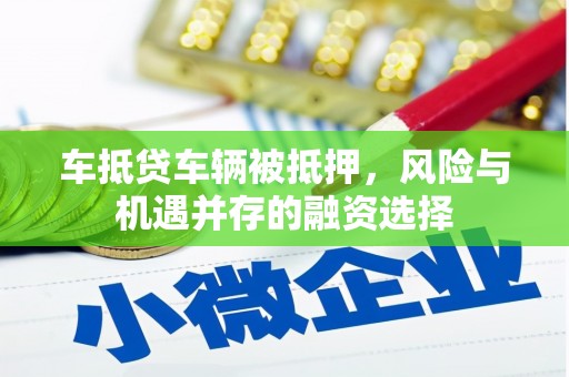 武进车抵贷车辆被抵押，风险与机遇并存的融资选择