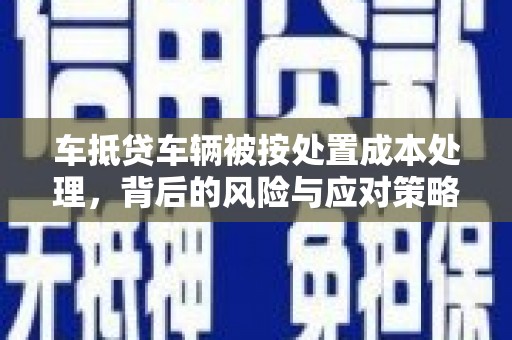 彭泽车抵贷车辆被按处置成本处理，背后的风险与应对策略