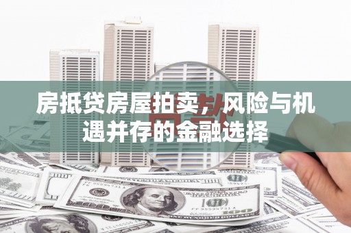 天峻房抵贷房屋拍卖，风险与机遇并存的金融选择