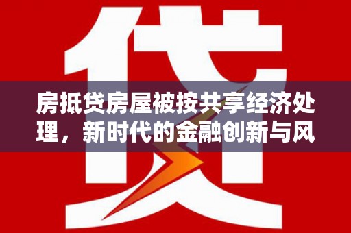 台西房抵贷房屋被按共享经济处理，新时代的金融创新与风险