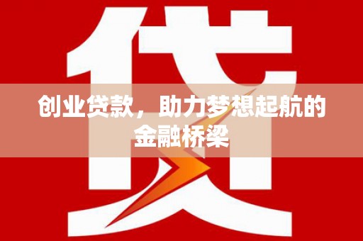 南宫创业贷款，助力梦想起航的金融桥梁