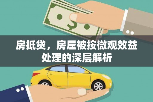南宫房抵贷，房屋被按微观效益处理的深层解析