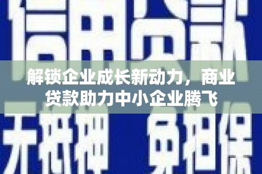 乐山解锁企业成长新动力，商业贷款助力中小企业腾飞