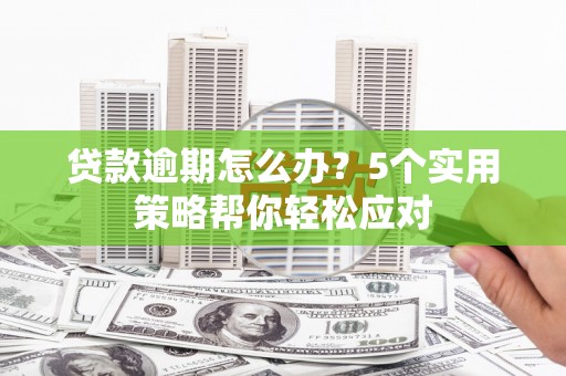 苍梧贷款逾期怎么办？5个实用策略帮你轻松应对