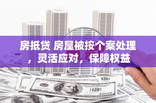 双河房抵贷 房屋被按个案处理，灵活应对，保障权益