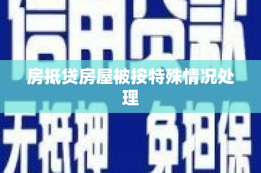 当雄房抵贷房屋被按特殊情况处理