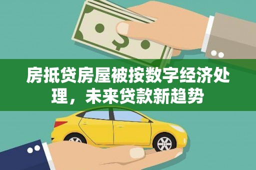 玛沁房抵贷房屋被按数字经济处理，未来贷款新趋势