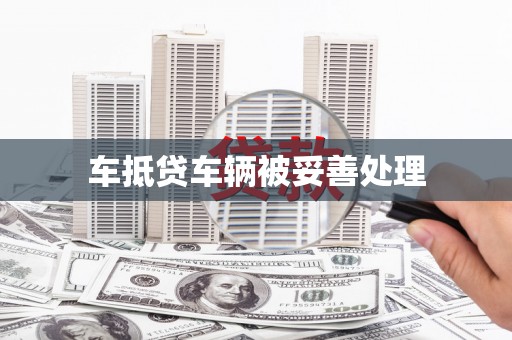 信州车抵贷车辆被妥善处理