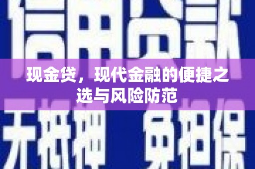 万宁现金贷，现代金融的便捷之选与风险防范