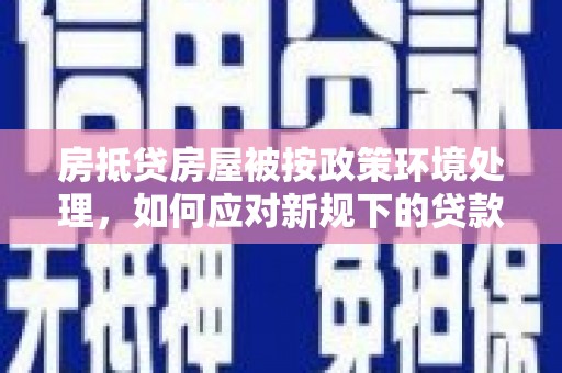 长子房抵贷房屋被按政策环境处理，如何应对新规下的贷款挑战？