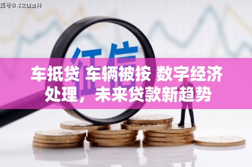 绵阳车抵贷 车辆被按 数字经济 处理，未来贷款新趋势