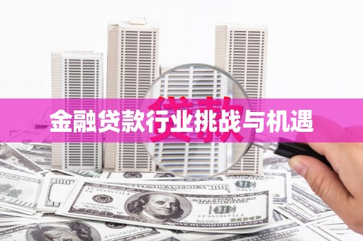 城固金融贷款行业挑战与机遇