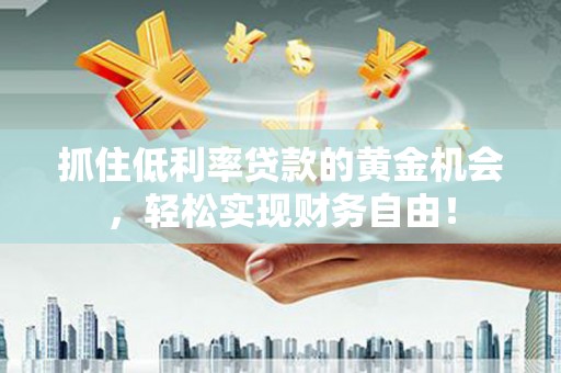 施甸抓住低利率贷款的黄金机会，轻松实现财务自由！
