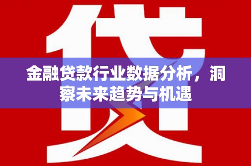 麦积金融贷款行业数据分析，洞察未来趋势与机遇