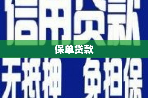 封丘保单贷款
