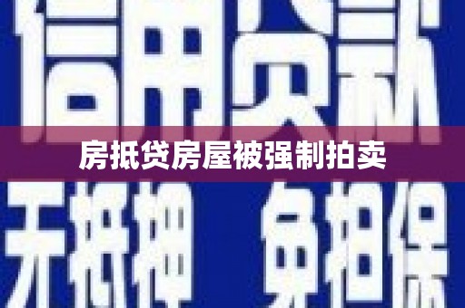 任城房抵贷房屋被强制拍卖