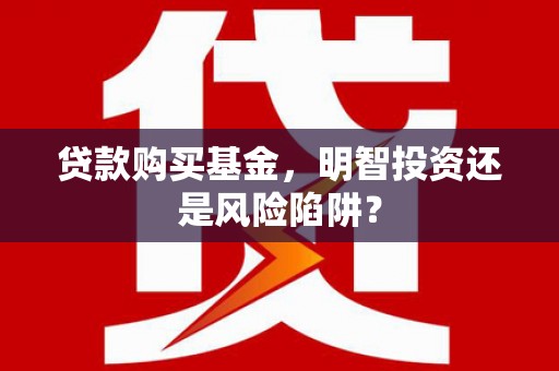 武城贷款购买基金，明智投资还是风险陷阱？