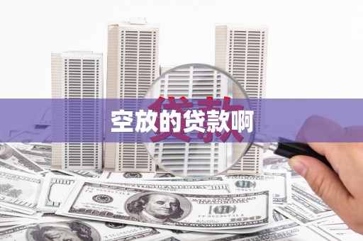 宣化空放的贷款啊