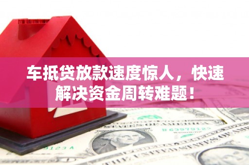 文登车抵贷放款速度惊人，快速解决资金周转难题！