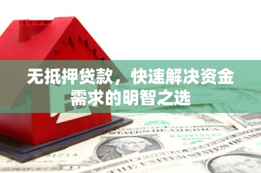 文登无抵押贷款，快速解决资金需求的明智之选