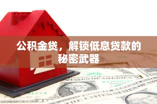 南皮公积金贷，解锁低息贷款的秘密武器
