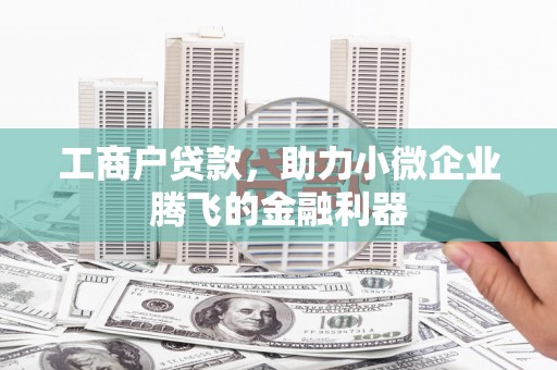 勉县工商户贷款，助力小微企业腾飞的金融利器