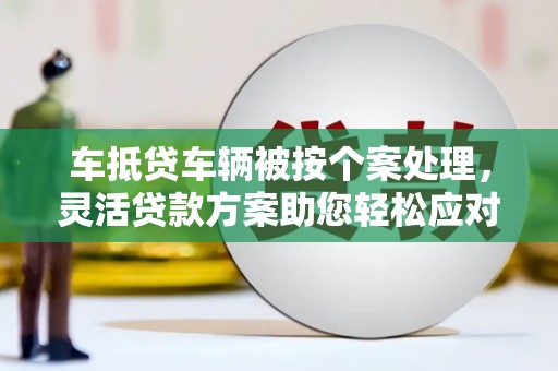 单县车抵贷车辆被按个案处理，灵活贷款方案助您轻松应对资金需求