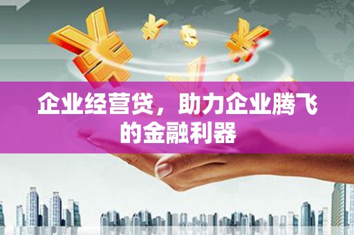 员林企业经营贷，助力企业腾飞的金融利器