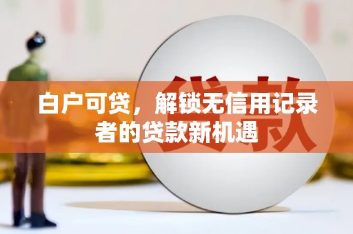 盐埕白户可贷，解锁无信用记录者的贷款新机遇