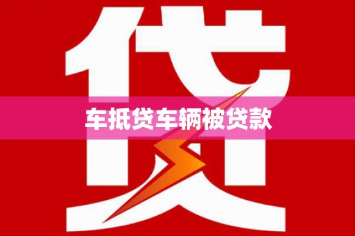 巴楚车抵贷车辆被贷款