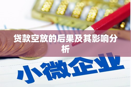 武安贷款空放的后果及其影响分析