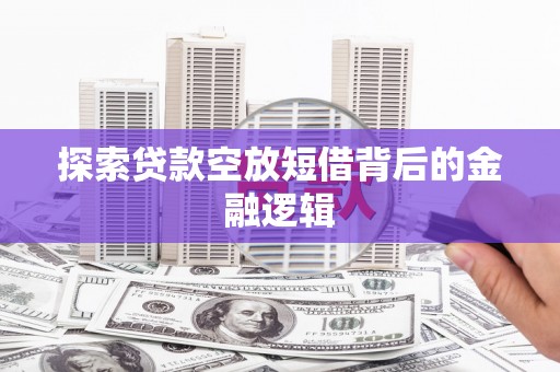 新园探索贷款空放短借背后的金融逻辑